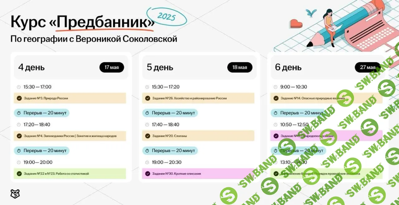 [Умскул, Вероника Соколовская] Предбанник по Географии ЕГЭ (2025)