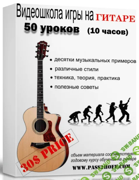 [Василий Пастухов] Видеошкола игры на акустической гитаре + курс фингерстайл аранжировки