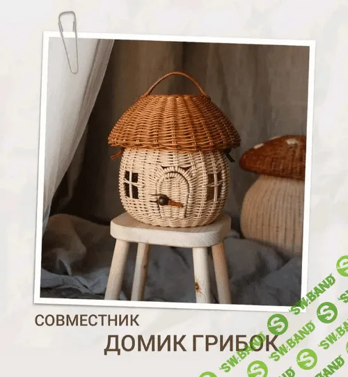 [Васылив Олеся] [Бумажная лоза] Совместник Домик грибок (2022)