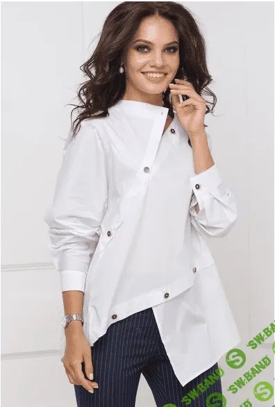 [Вера Ольховская] Выкройки блузки Спираль размеры 40-64 (2023)