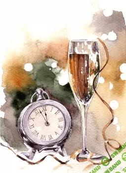 [Вероника Калачева] Акварельная зима. Бокалы шампанского