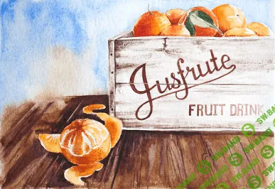 [Вероника Калачева] Акварельная зима. Ящик с мандаринами