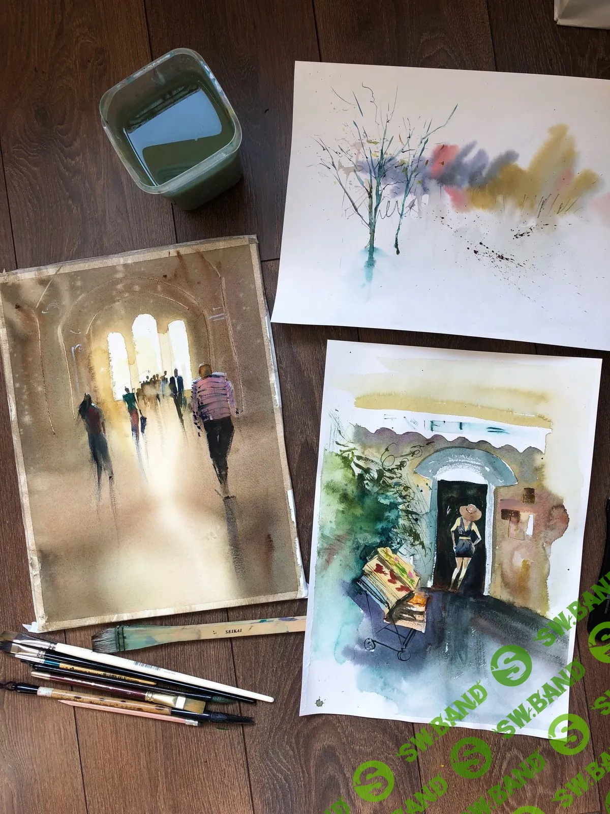 [Вероника Калачева] В путешествие с акварелью (2018)