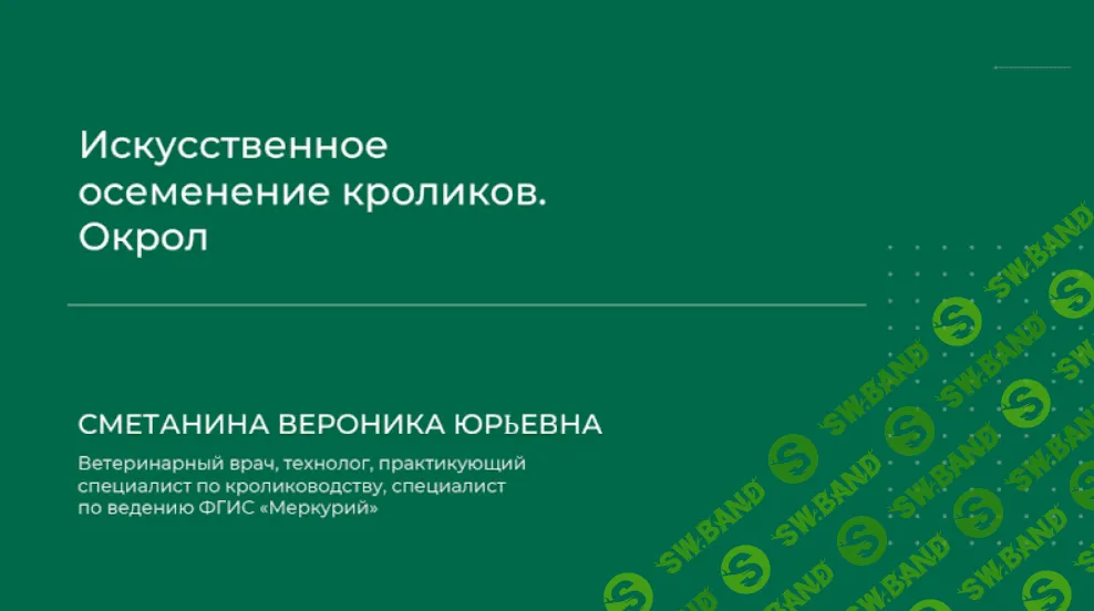 [Вероника Сметанина] Искусственное осеменение кроликов. Окрол (2024)