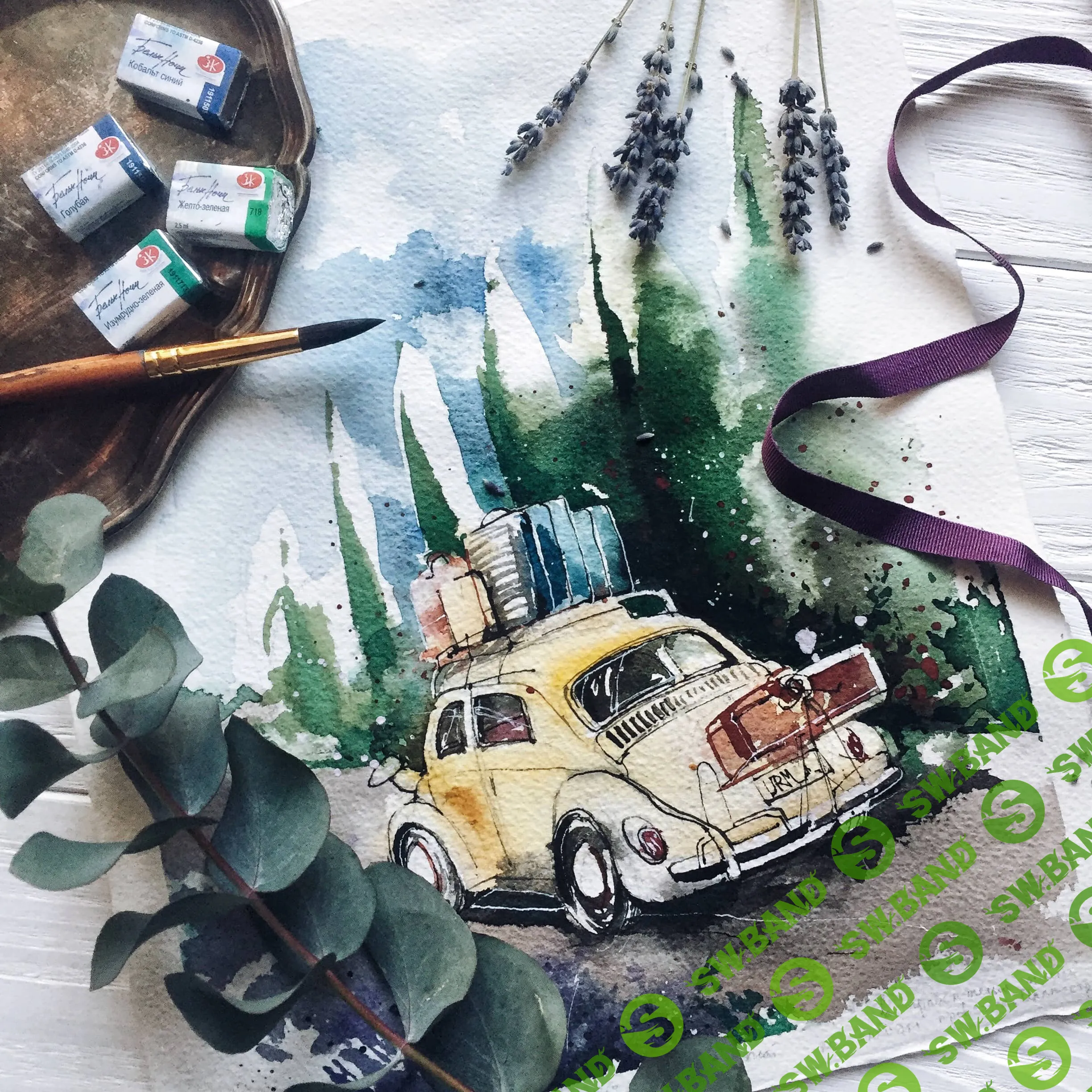 [Вероника Талецкая] Акварельная иллюстрация. Базовый курс (2018)