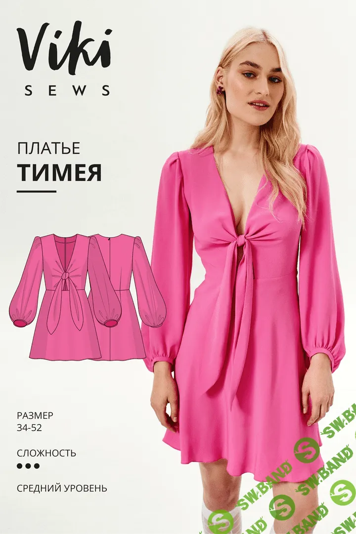 [Vikisews, Вика Ракуса] Тимея платье. Размер 34-52, рост 162-168 (2023)