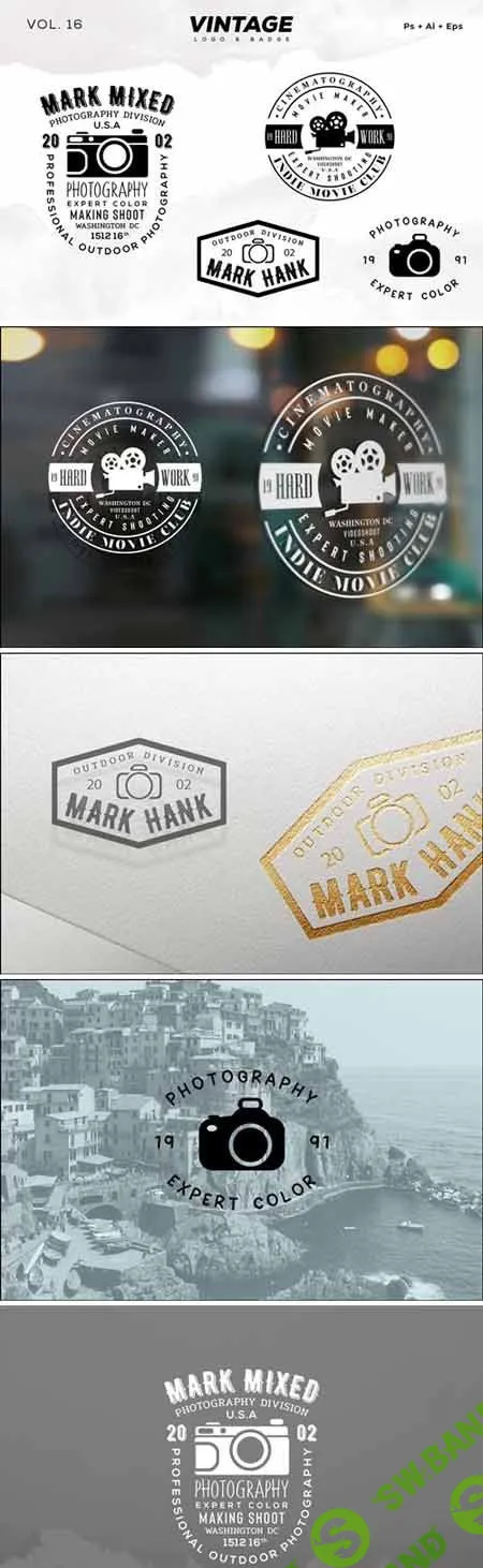 Vintage Logo & Badge Vol. 16