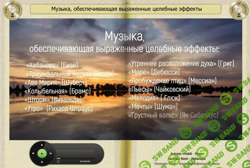 [Виртуальный Лечебник XXI века] Музыка, обеспечивающая выраженные целебные эффекты