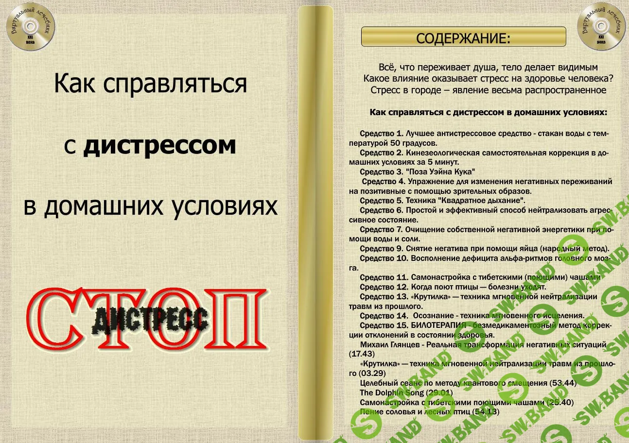 [Виртуальный Лечебник XXI века] Очищение Разума, Души и Тела, часть первая. Как справляться с дистрессом в домашних условиях