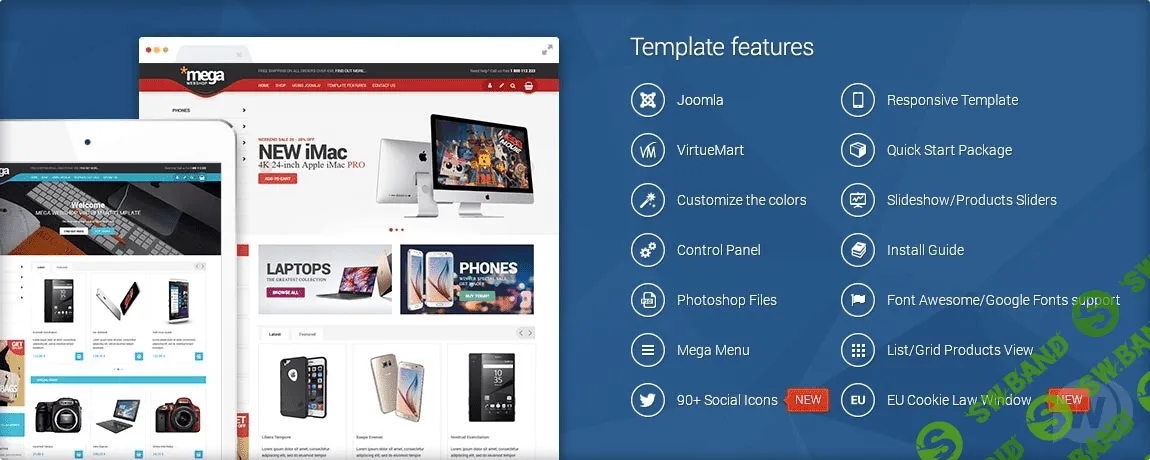 [Virtuemarttemplates] VM Mega Web Shop v3.8.6 - премиум шаблон интернет-магазина Joomla