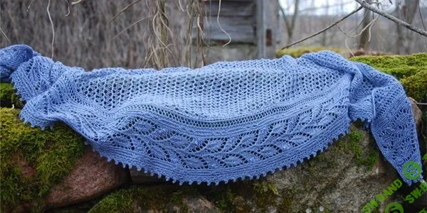 [Вязание] Ажурная шаль спицами Miss Elliot [Вяжи.ру [Паулина Попиолек]