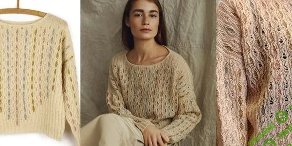 [Вязание] Блуза спицами Cloudy [Вяжи.ру] [Хельга Исагер]