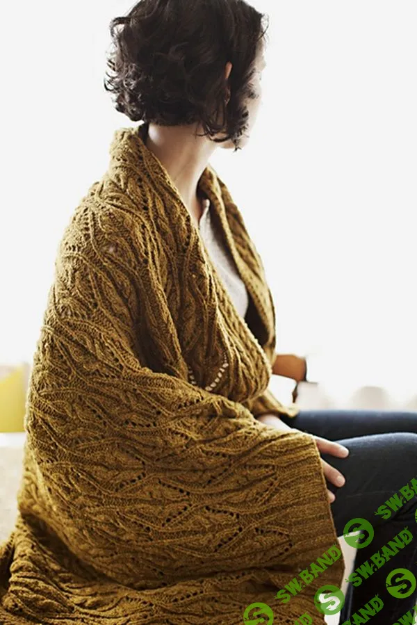 [Вязание] Большой палантин плед Hourglass Throw [Вяжи.ру] [Anne Hanson]