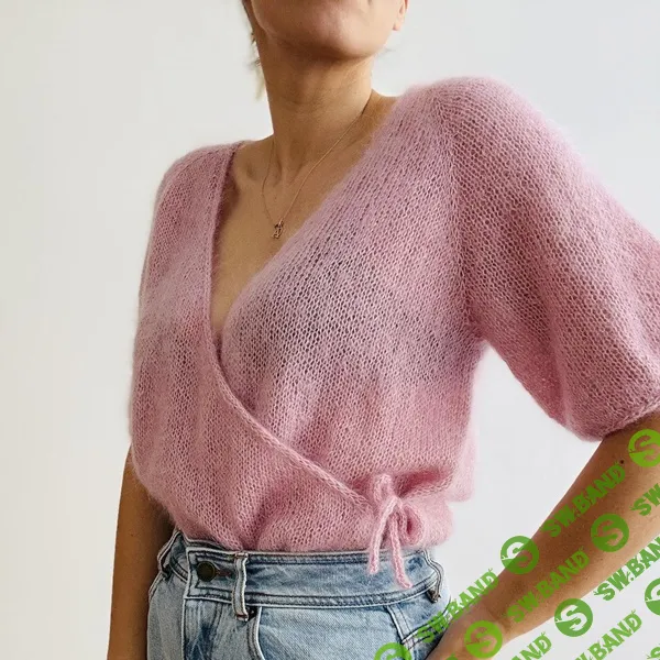 [Вязание] Camille Blouse — вязаная мохеровая блуза спицами с запахом [Вяжи.ру] [kolibri by johanna]