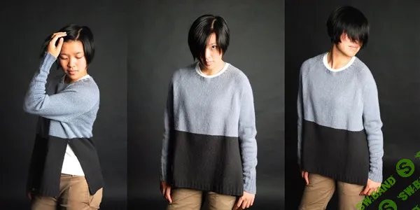 [Вязание] Двухцветный джемпер blocks [Вяжи.ру] [Lori Versaci]