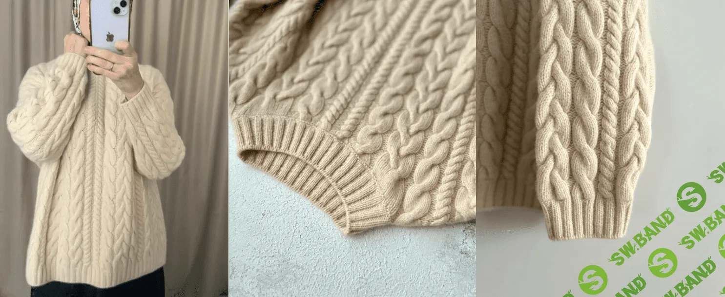 [Вязание] Джемпер Косы [Ольга Хабуева]
