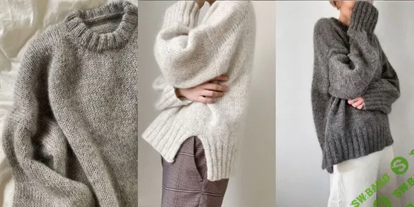 [Вязание] Джемпер оверсайз с японским плечом Sweater no.14 [Вяжи.ру] [My Favourite Things]