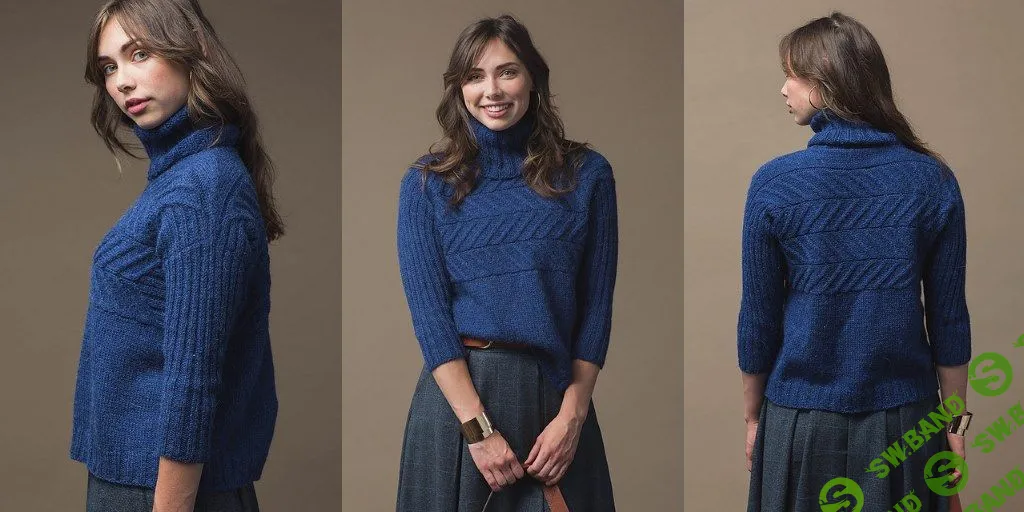 [Вязание] Джемпер с косами Gardenio Di Boboli [Вяжи.ру] [Sloane Rosenthal]