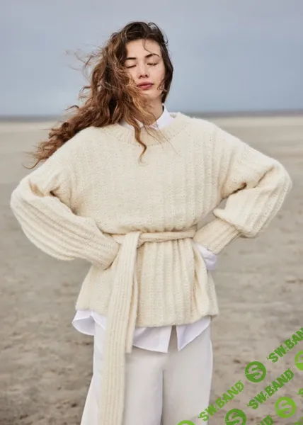 [Вязание] Джемпер с разрезом на спине Alpaca Moda 6/11 [Вяжи.ру] [Lana Grossa]