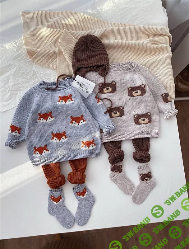 [Вязание] Джемпер с вышивкой FOREST [miel.babystudio] [Татьяна Ёлшина]