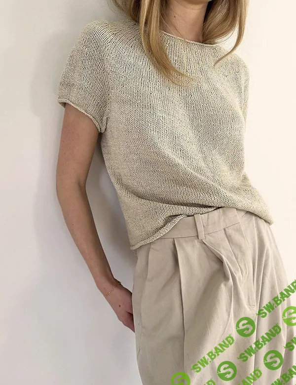 [Вязание] Футболка с круглой кокеткой Plain Yoke Tee 22 [Вяжи.ру] [Lene Holme Samsøe]