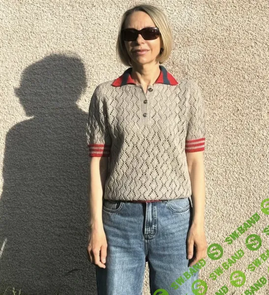 [Вязание] Инструкция по вязанию ажурного поло [stepmother queen] [Ольга Грознецкая]