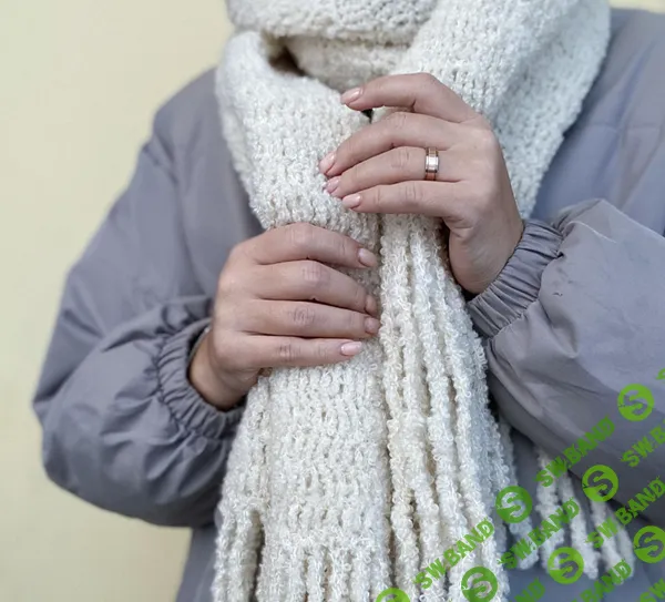 [Вязание] Инструкция по вязанию шарфа из букле [knits kate] [Екатерина Хмелидзе]