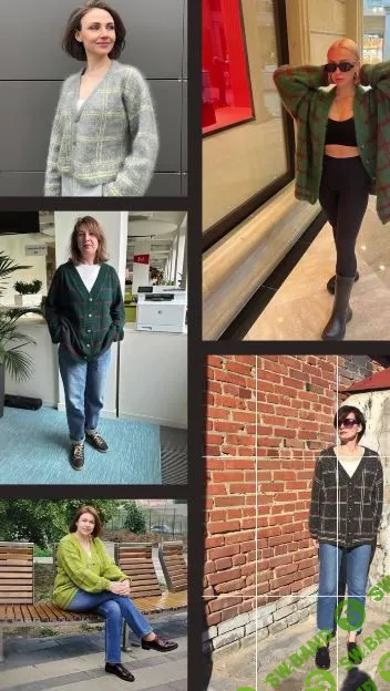 [Вязание] Кардиган [ФуGucci] [Оксана Колесникова, Мария Колесникова]