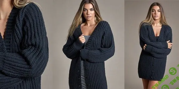 [Вязание] Кардиган из толстой пряжи Wintertide [Вяжи.ру] [Ким Харгривз]