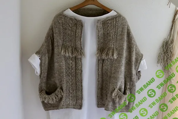 [Вязание] Кардиган кимоно спицами Little Garden [Вяжи.ру] [Дзюнко Окамото]