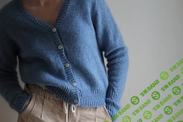 [Вязание] Кардиган на пуговицах Muscari [Вяжи.ру] [Sandrine C]