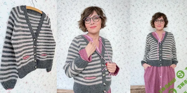 [Вязание] Кардиган реглан сверху Luumi [Вяжи.ру] [Rike Pacholleck]