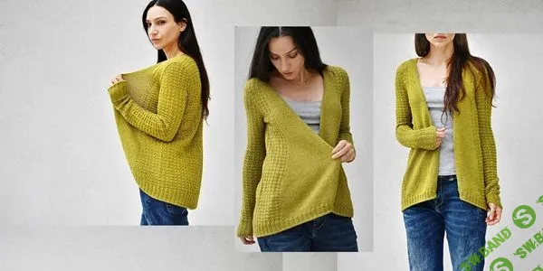 [Вязание] Кардиган рельефным узором Diane [Вяжи.ру] [La Maison Rililie]