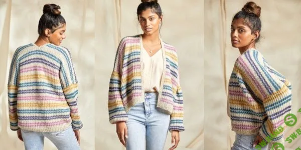 [Вязание] Кардиган резинкой Blake [Вяжи.ру] [Rachel Brockman]