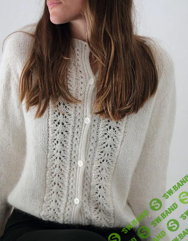 [Вязание] Кардиган с ажурными полочками Gioia [Вяжи.ру] [Sandrine C]