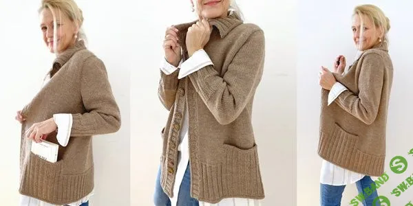 [Вязание] Кардиган с большими карманами Pocket Edition [Вяжи.ру] [Хитер Штайн]