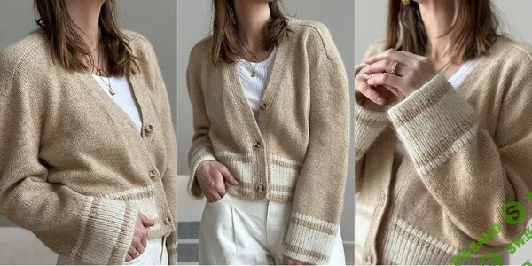 [Вязание] Кардиган с плечом погон College Loop [Вяжи.ру] [Otherloops]