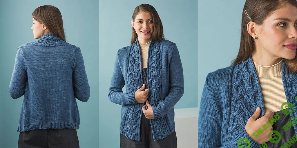 [Вязание] Кардиган с шалевым воротником Euler [Вяжи.ру] [Линда Марвенг]