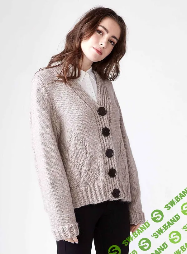 [Вязание] Кардиган с V-вырезом Pinegrove [Вяжи.ру]