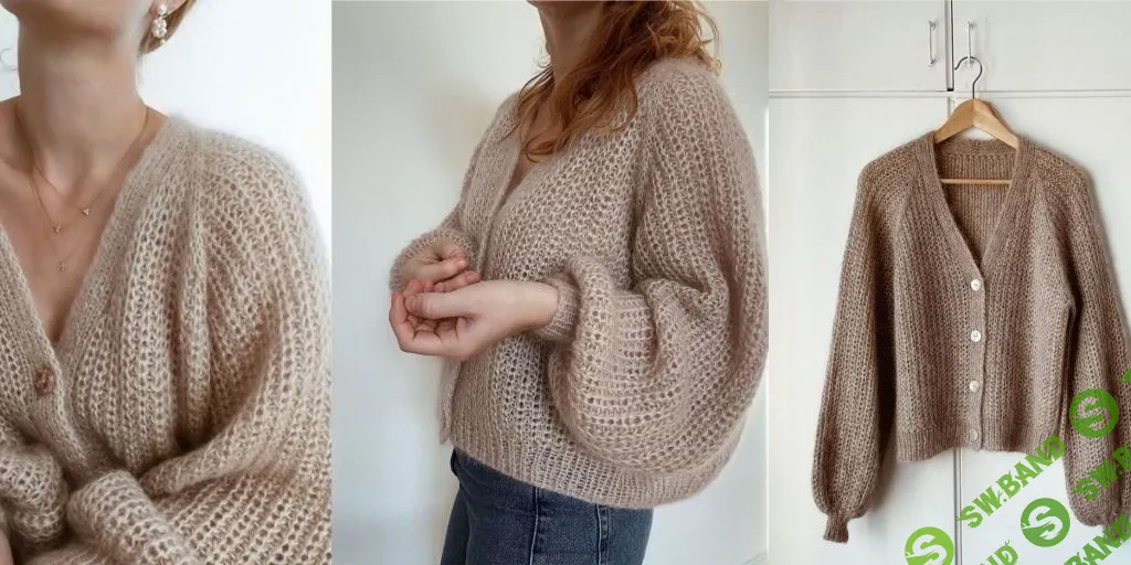 [Вязание] Кардиган связанный спицами Cardigan no.4 [Вяжи.ру] [My Favourite Things]