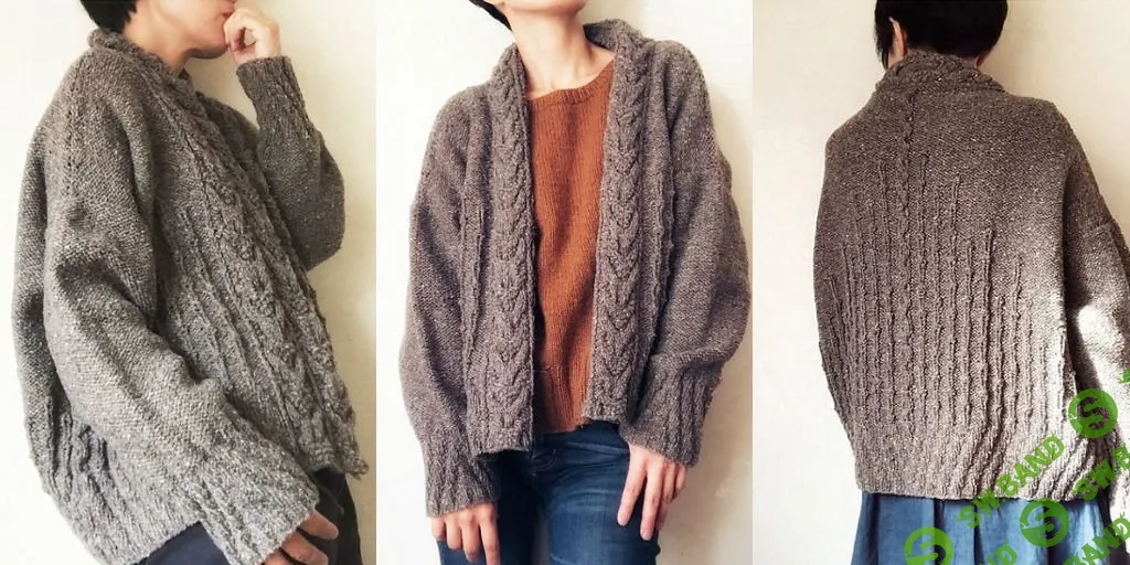[Вязание] Кардиган свободного кроя No'ki [Вяжи.ру]