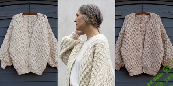 [Вязание] Кардиган узором из ромбов Diamond [Вяжи.ру] [Энни Венцель]