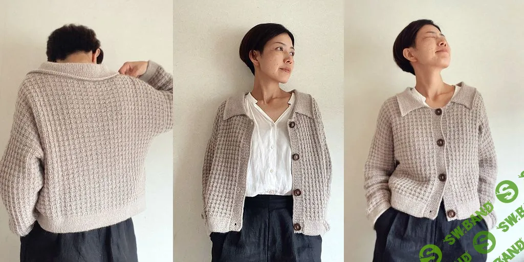 [Вязание] Кардиган вафельным узором Maras [Вяжи.ру]