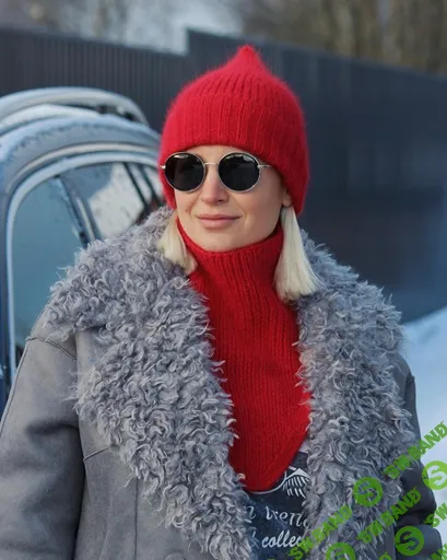 [Вязание] Комплект из шапки и Коула (манишки) . Duo set [Ксения Маликова]