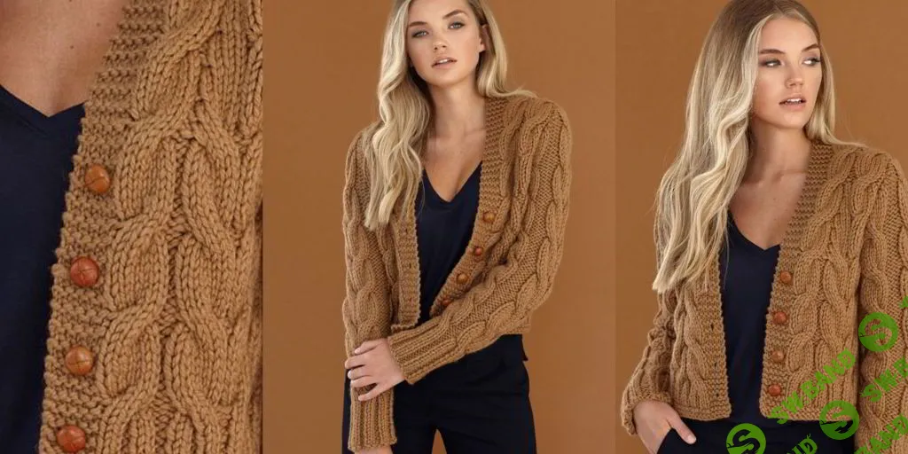 [Вязание] Короткий жакет спицами Roux [Вяжи.ру] [Ким Хагривз]