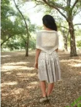 [Вязание] Косынка спицами Heliconian [Вяжи.ру] [Пэм Пауэрс]