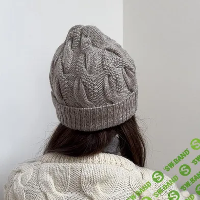 [Вязание] Красивая шапка косами Pearl, вязаная спицами от макушки [Вяжи.ру] [Magdalena Parker]