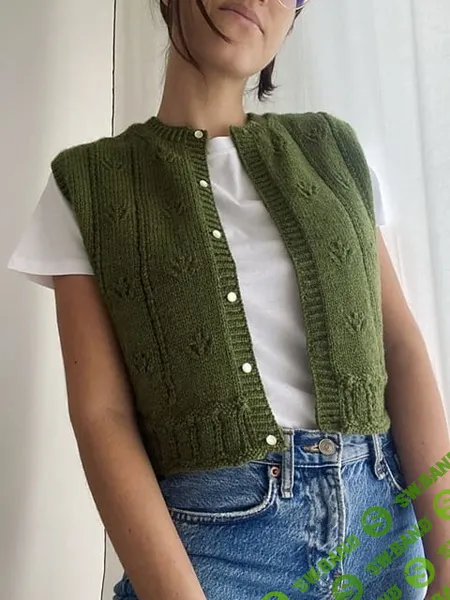 [Вязание] Летний жилет спицами Vilma top [Вяжи.ру] [Gregoria Fibers]