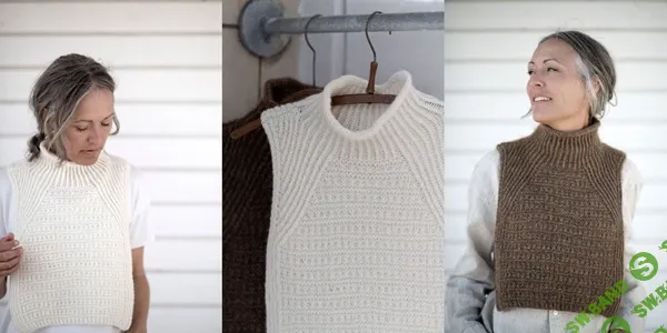 [Вязание] Манишка спицами Cozy Cowl [Вяжи.ру] [Анне Венцель]