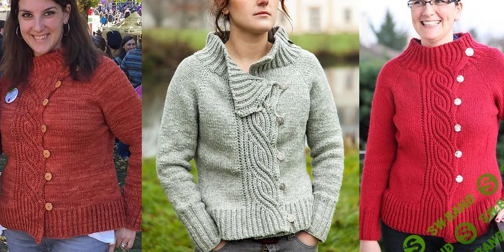 [Вязание] Модная кофта спицами Lagertha [Вяжи.ру] [Christelle Nihoul]